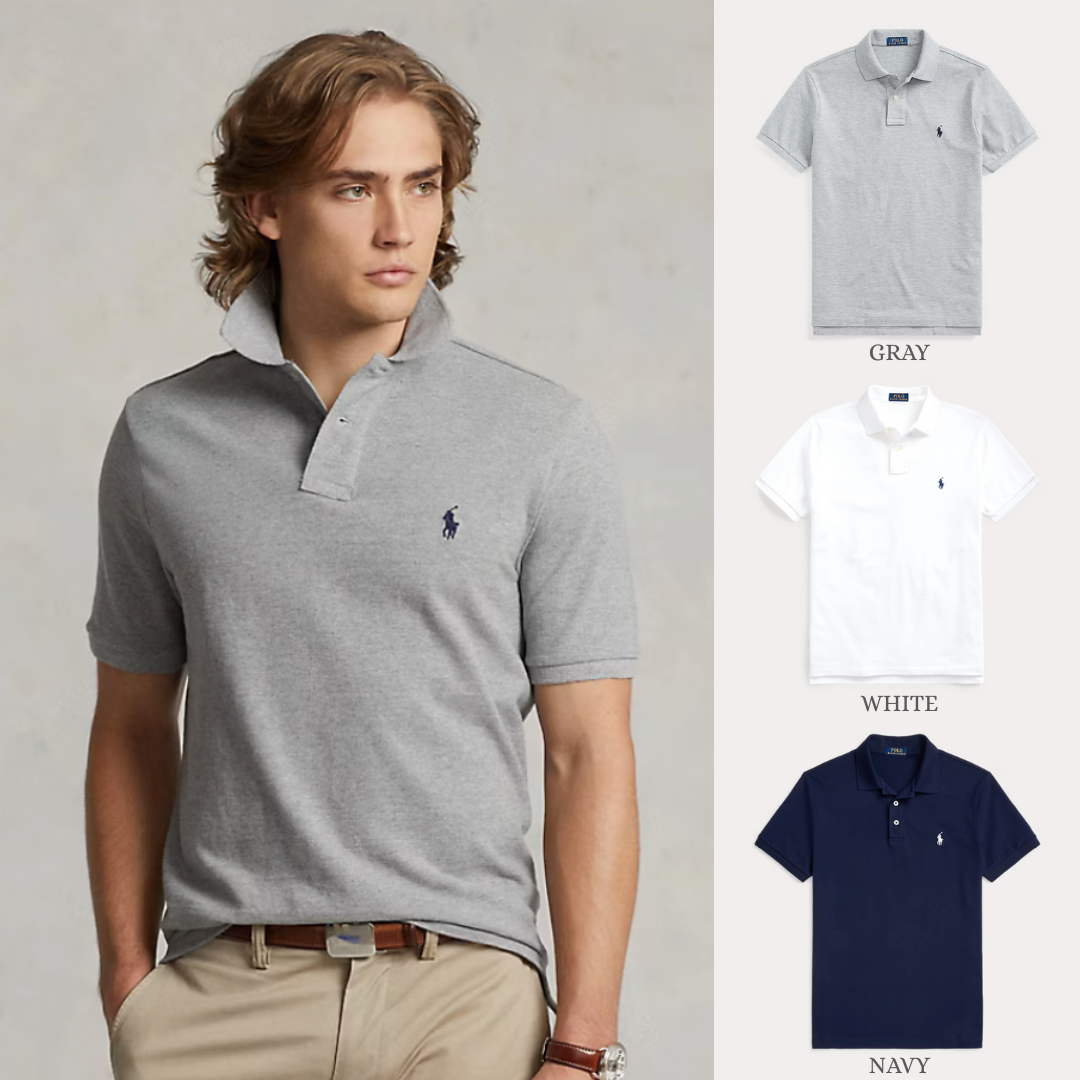 POLO SET • MESH POLOSHIRT SLIM FIT
