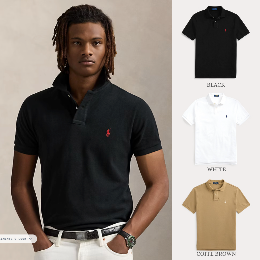 POLO SET • MESH POLOSHIRT SLIM FIT