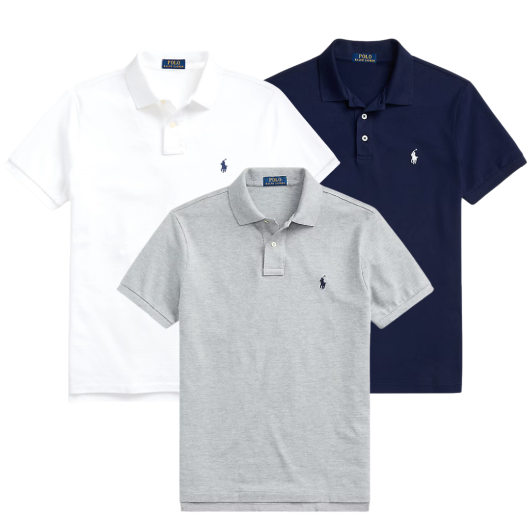 POLO SET • MESH POLOSHIRT SLIM FIT