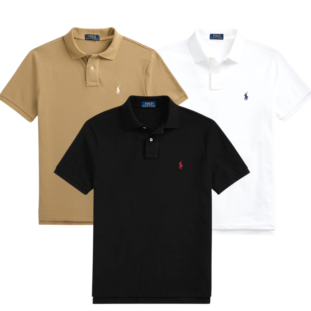 POLO SET • MESH POLOSHIRT SLIM FIT