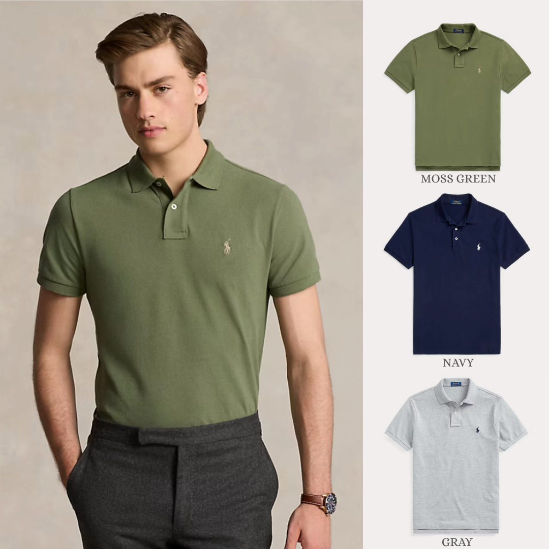 POLO SET • MESH POLOSHIRT SLIM FIT