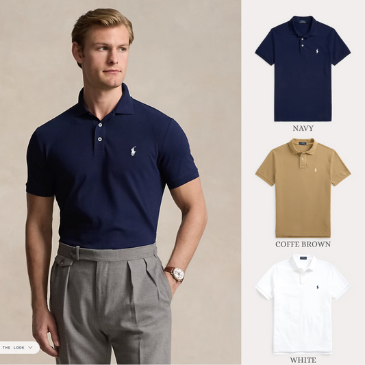 POLO SET • MESH POLOSHIRT SLIM FIT